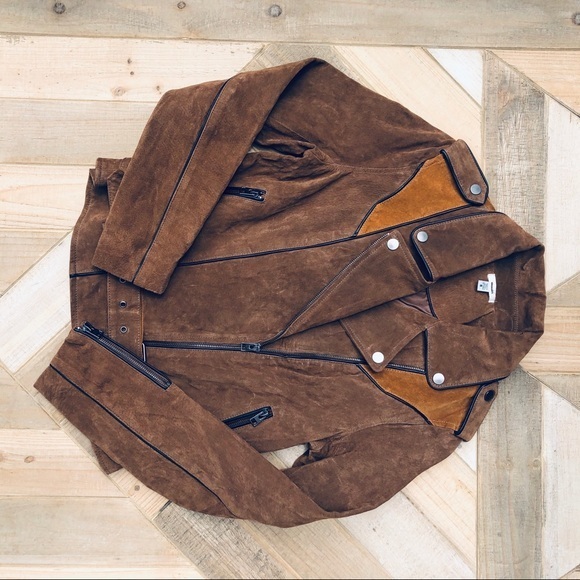 - Nwot ecote suede biker jacket - Picture 5 of 8